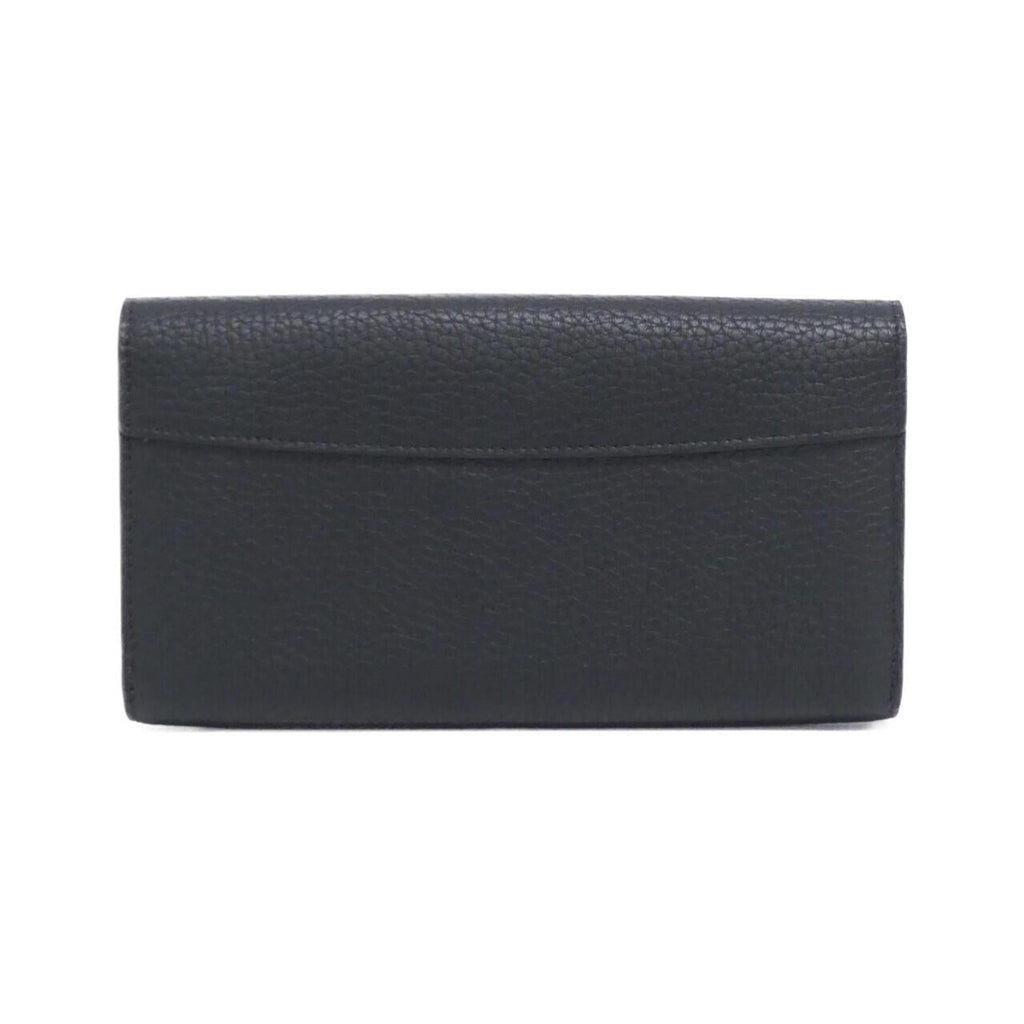 Louis Vuitton Taurillon Black Leather Long Wallet (Bi-Fold) (Pre-Owned)