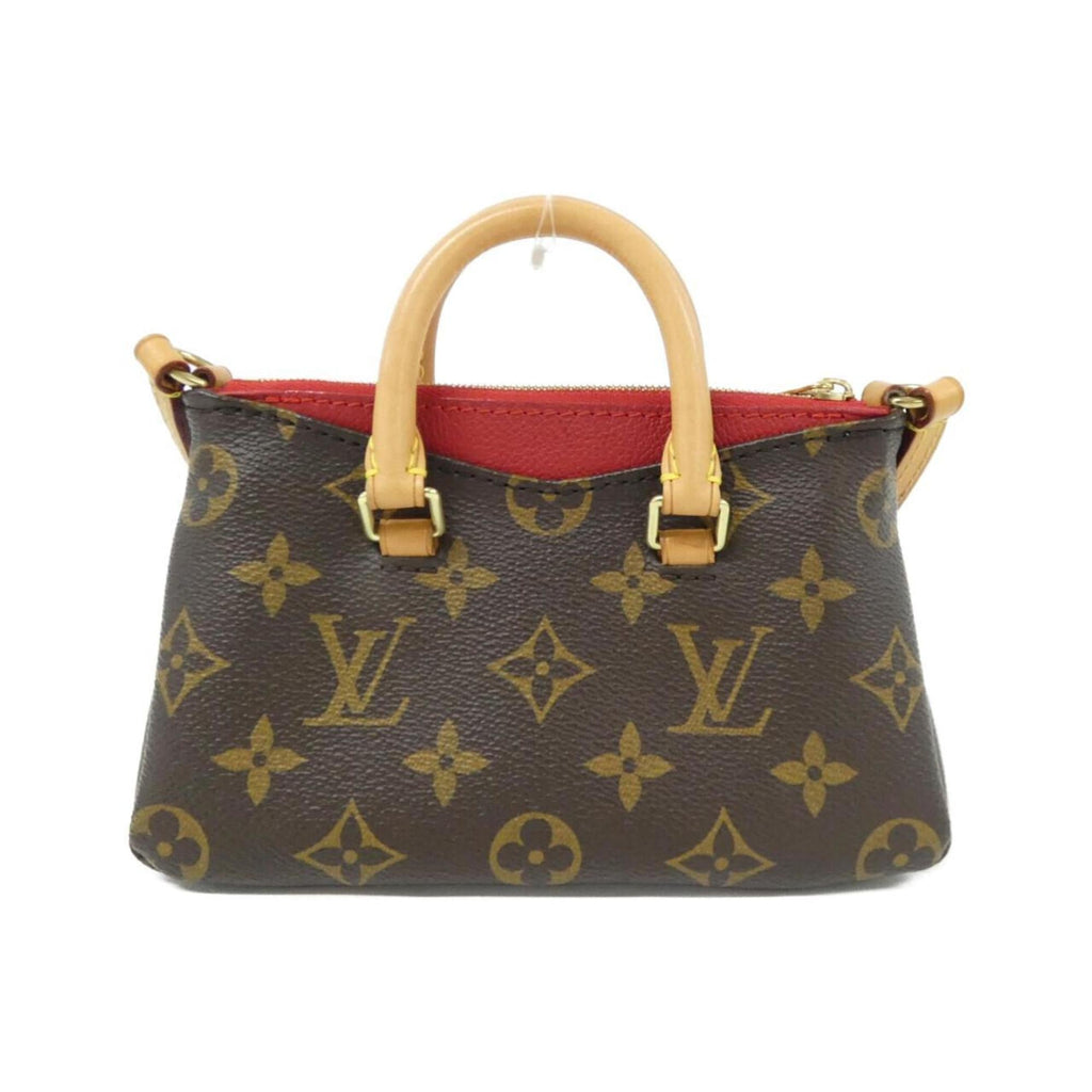 Louis Vuitton Monogram Cerise Marron Coated Canvas Leather Handbag (Pre-Owned)