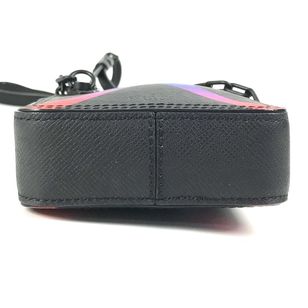 Louis Vuitton Black Multi-Color Taiga Leather Pochette Shoulder Bag (Pre-Owned)
