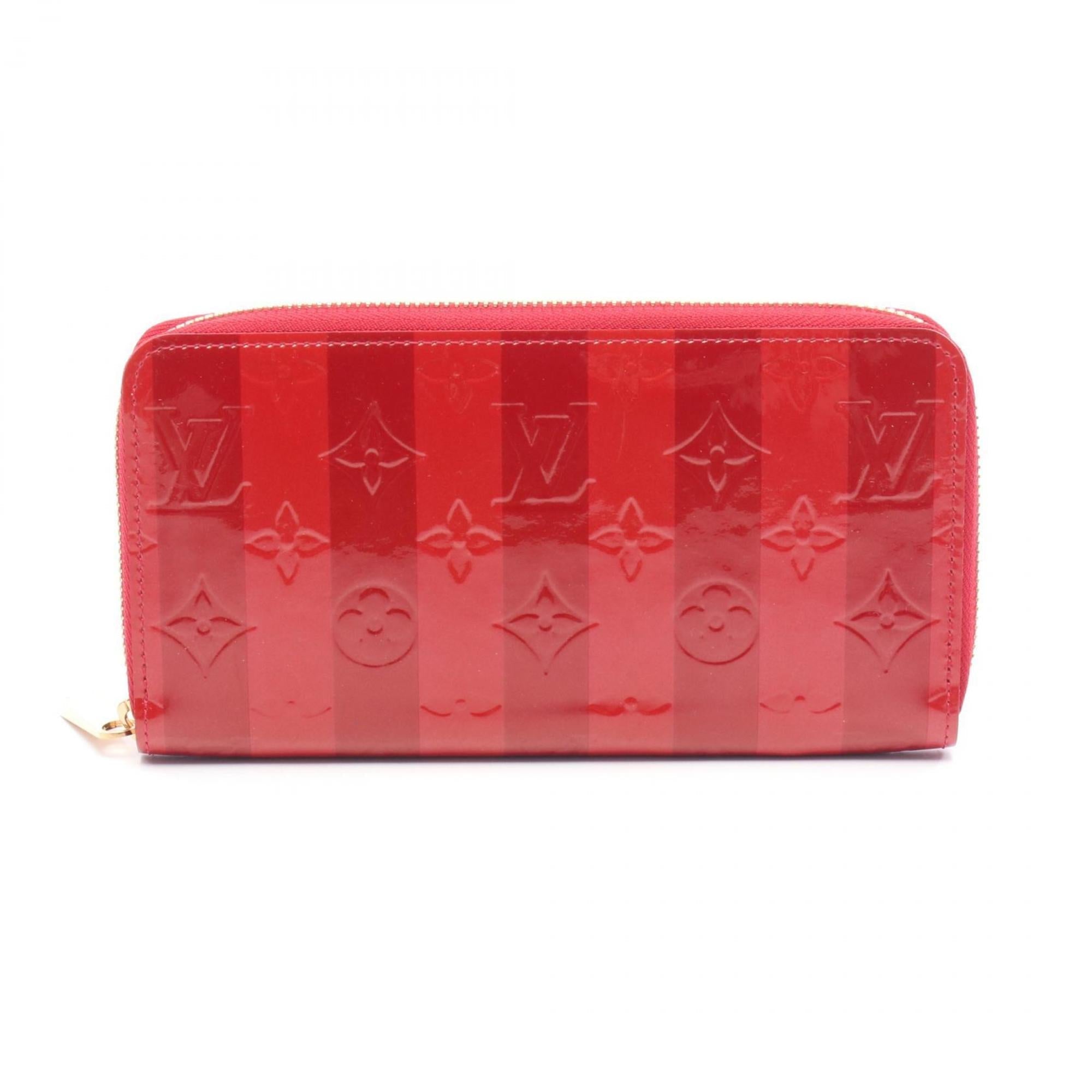 Louis Vuitton Bordeaux Red Color Leather Long Wallet (Bi-Fold) (Pre-Owned)