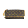 Louis Vuitton Marron Coated Canvas Pochette Shoulder Bag (Pre-Owned)