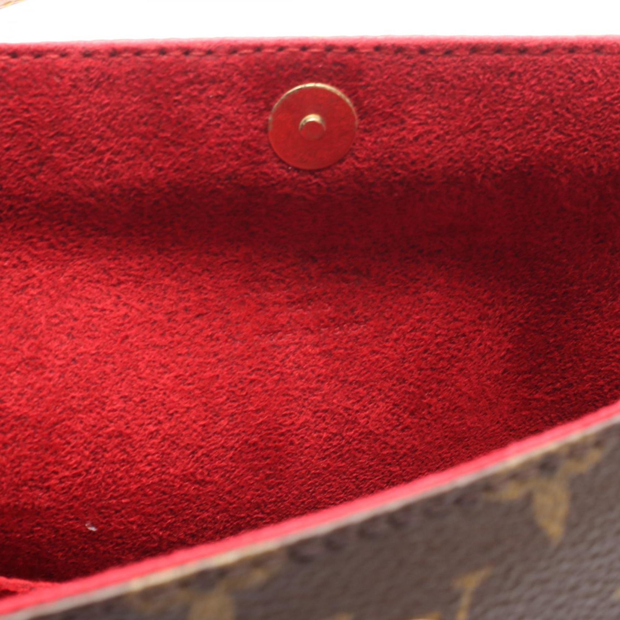Louis Vuitton Monogram Brown Coated Canvas Leather Handbag (Pre-Owned)