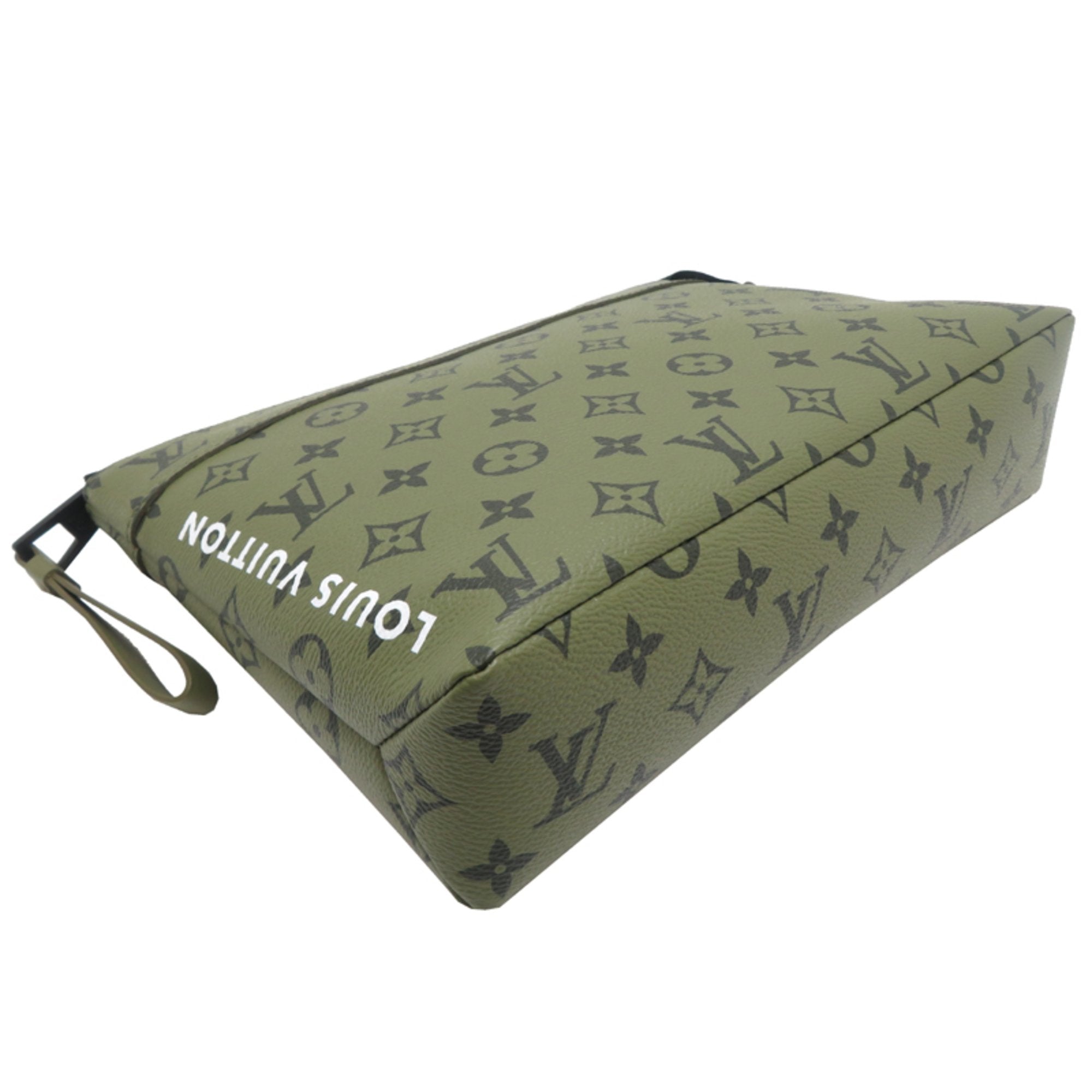 Louis Vuitton Monogram Green Monogram Clutch Bag (Pre-Owned)