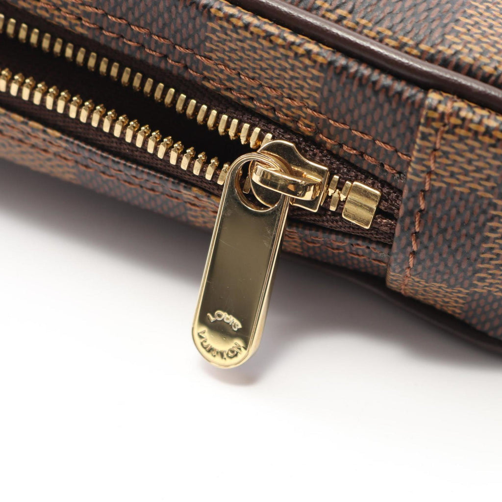 Louis Vuitton Brown Ebene Damier Canvas Leather Pvc Pouch (Pre-Owned)
