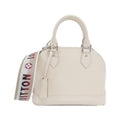 Louis Vuitton Silver Leather Handbag (Pre-Owned)