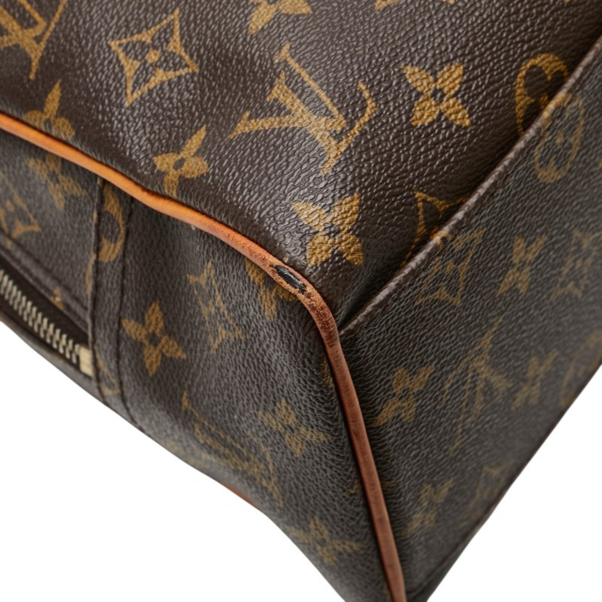 Louis Vuitton Brown Pvc Leather Boston Bag Handbag (Pre-Owned)