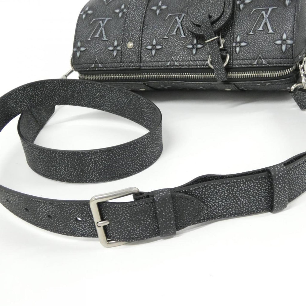 Louis Vuitton Charcoal Dark Gray Leather Shoulder Bag (Pre-Owned)