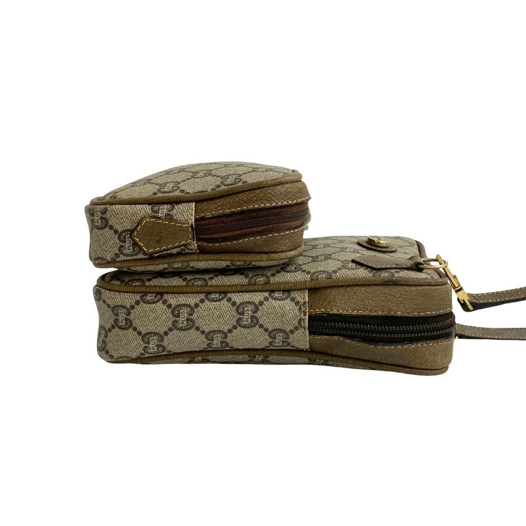 Neo Vintage Top Handle Crossbody Bag GG Coated Canvas Mini
