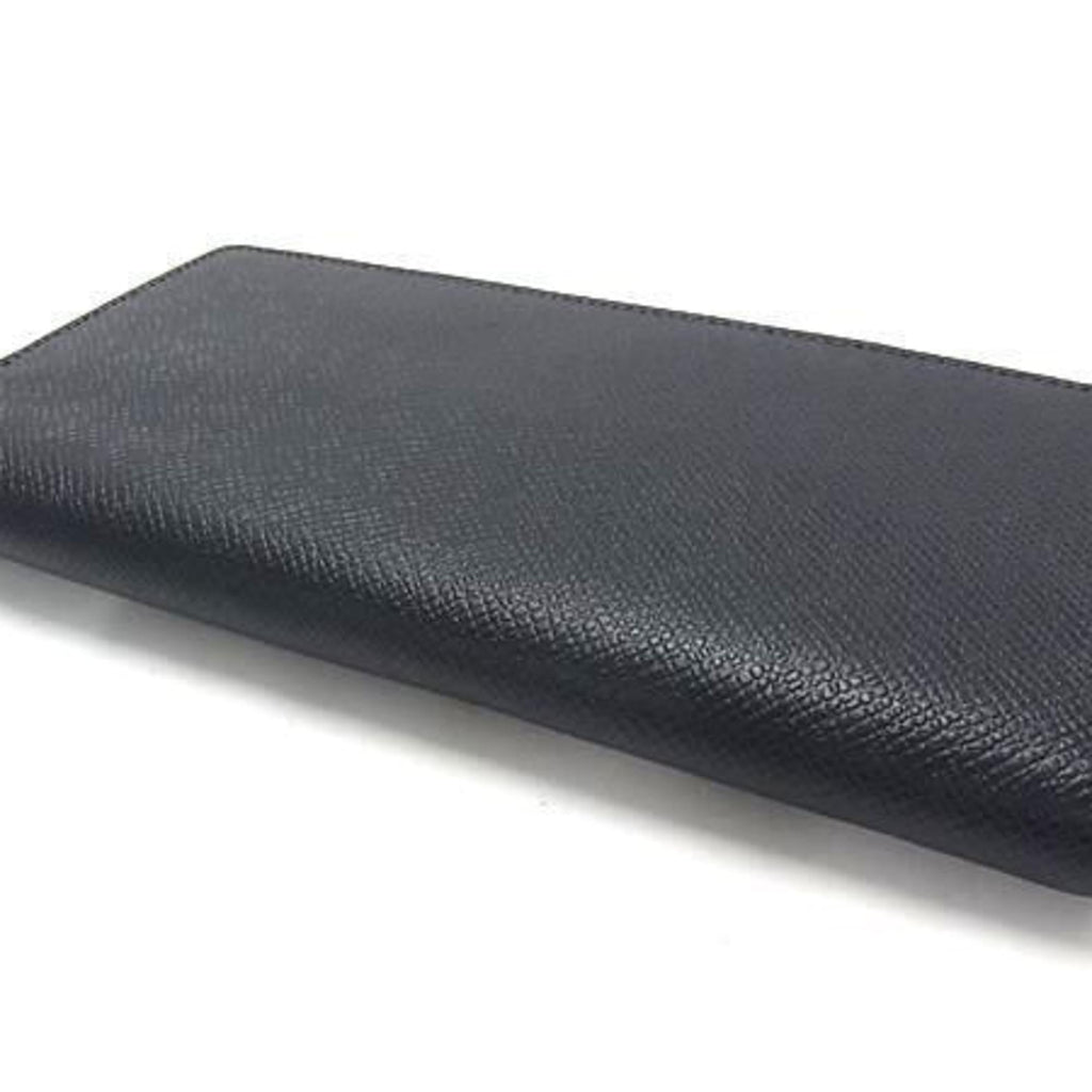 Louis Vuitton Ardoise Black Taiga Leather Long Wallet (Bi-Fold) (Pre-Owned)