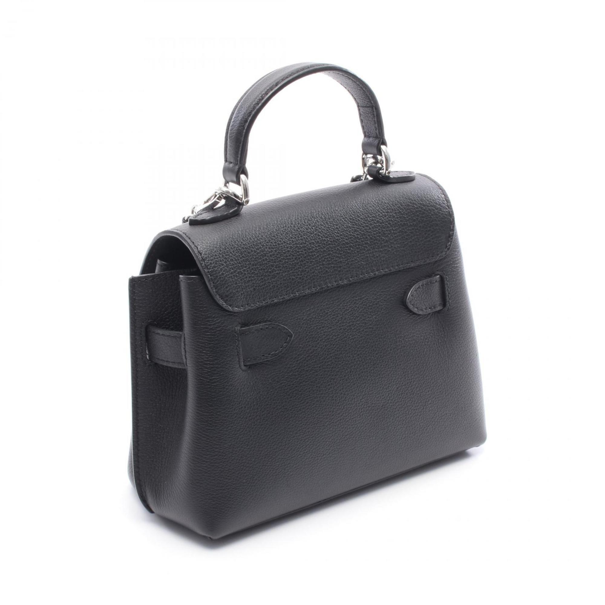 Louis Vuitton Black Noir Leather Handbag (Pre-Owned)