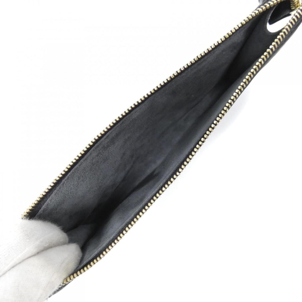 Louis Vuitton Black Leather Pochette Pouch (Pre-Owned)