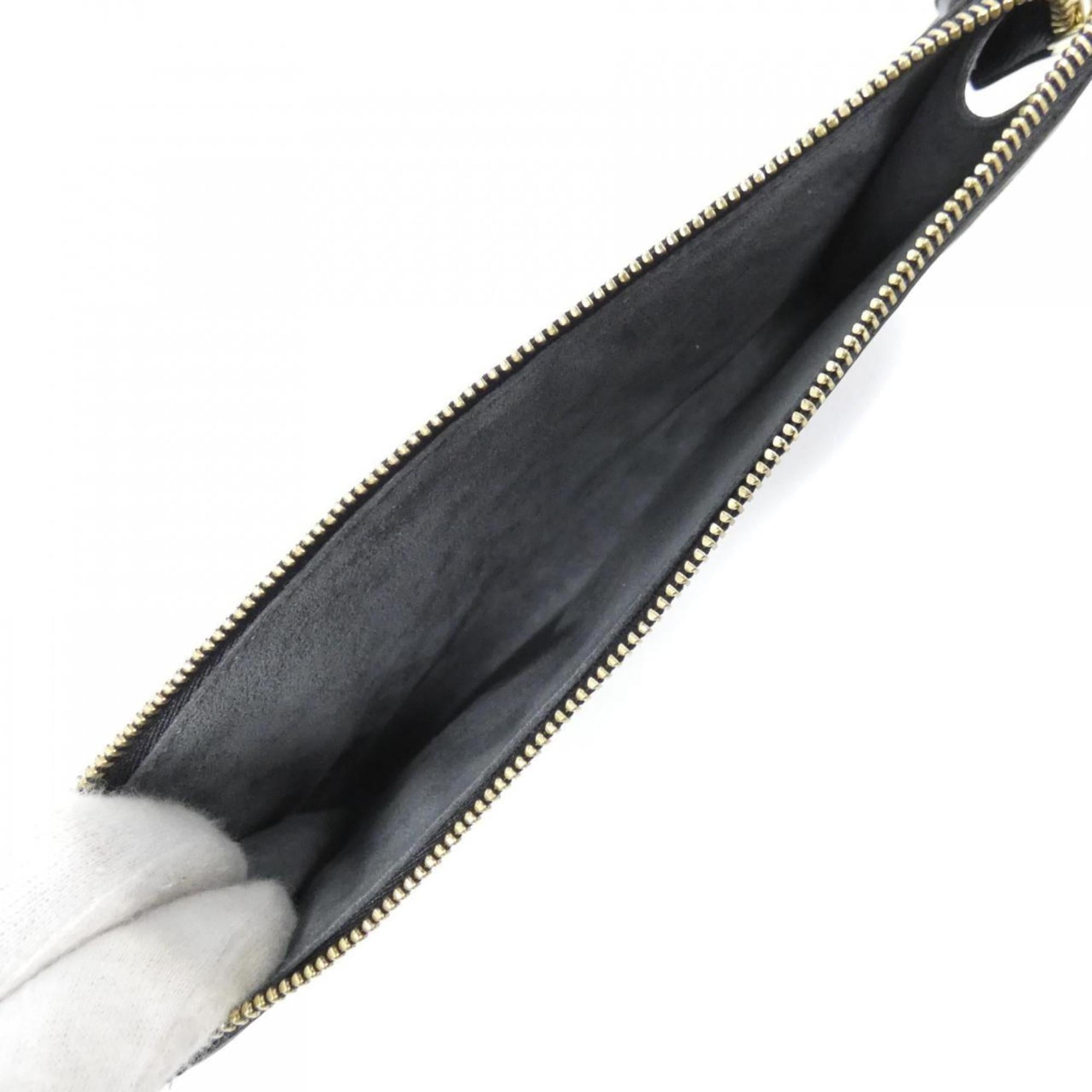 Louis Vuitton Black Leather Pochette Pouch (Pre-Owned)