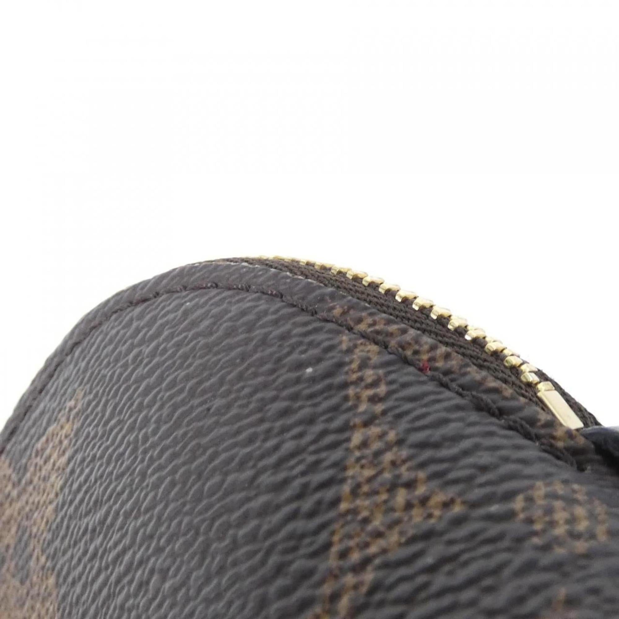 Louis Vuitton Marron Coated Canvas Pouch (Pre-Owned)