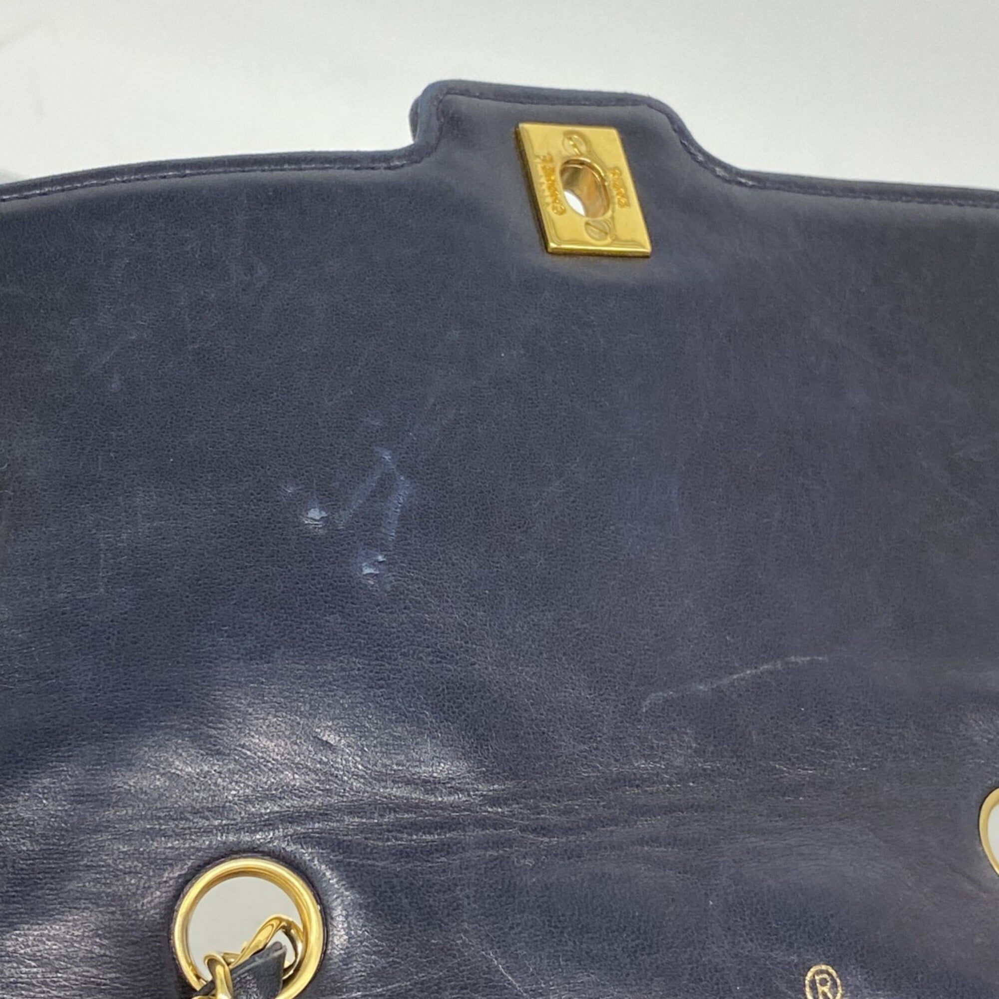 Vintage CC Chain Flap Bag Quilted Lambskin Small