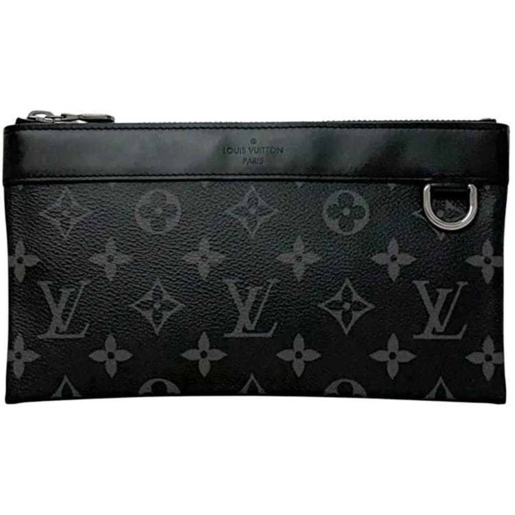 Louis Vuitton Black Monogram Eclipse Monogram Eclipse Leather Pochette Pouch (Pre-Owned)