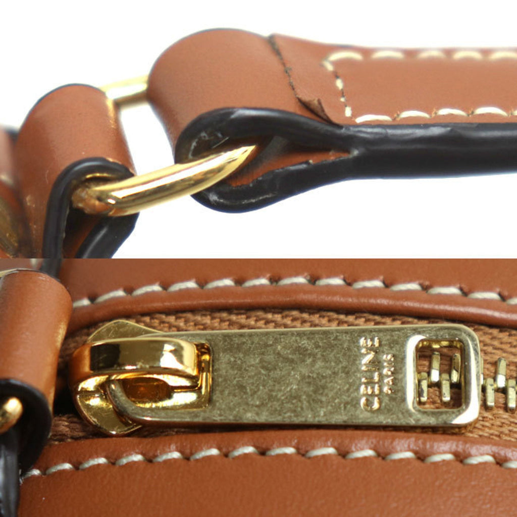 Triomphe Oval Crossbody Bag Leather
