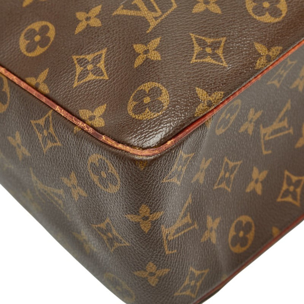 Louis Vuitton Brown Pvc Leather Handbag Tote Bag (Pre-Owned)