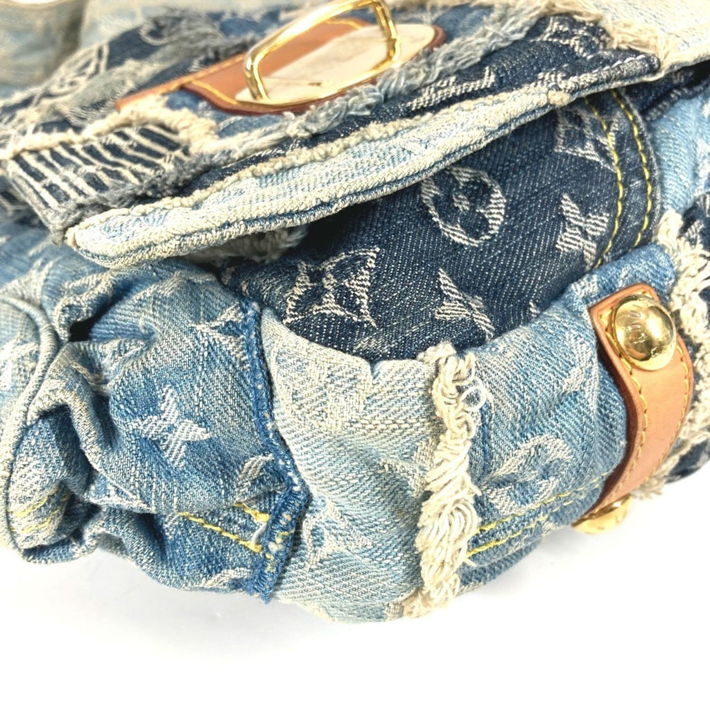 Louis Vuitton Monogram Denim Blue Monogram Denim Messenger Bag Shoulder Bag (Pre-Owned)