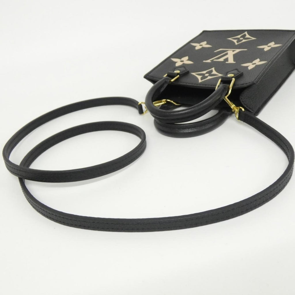 Louis Vuitton Monogram Empreinte Beige Black Leather Handbag (Pre-Owned)
