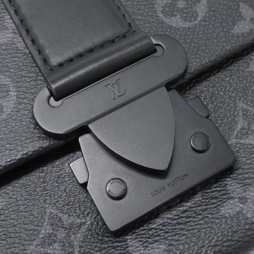 Louis Vuitton Black Coated Canvas Shoulder Bag (Pre-Owned)
