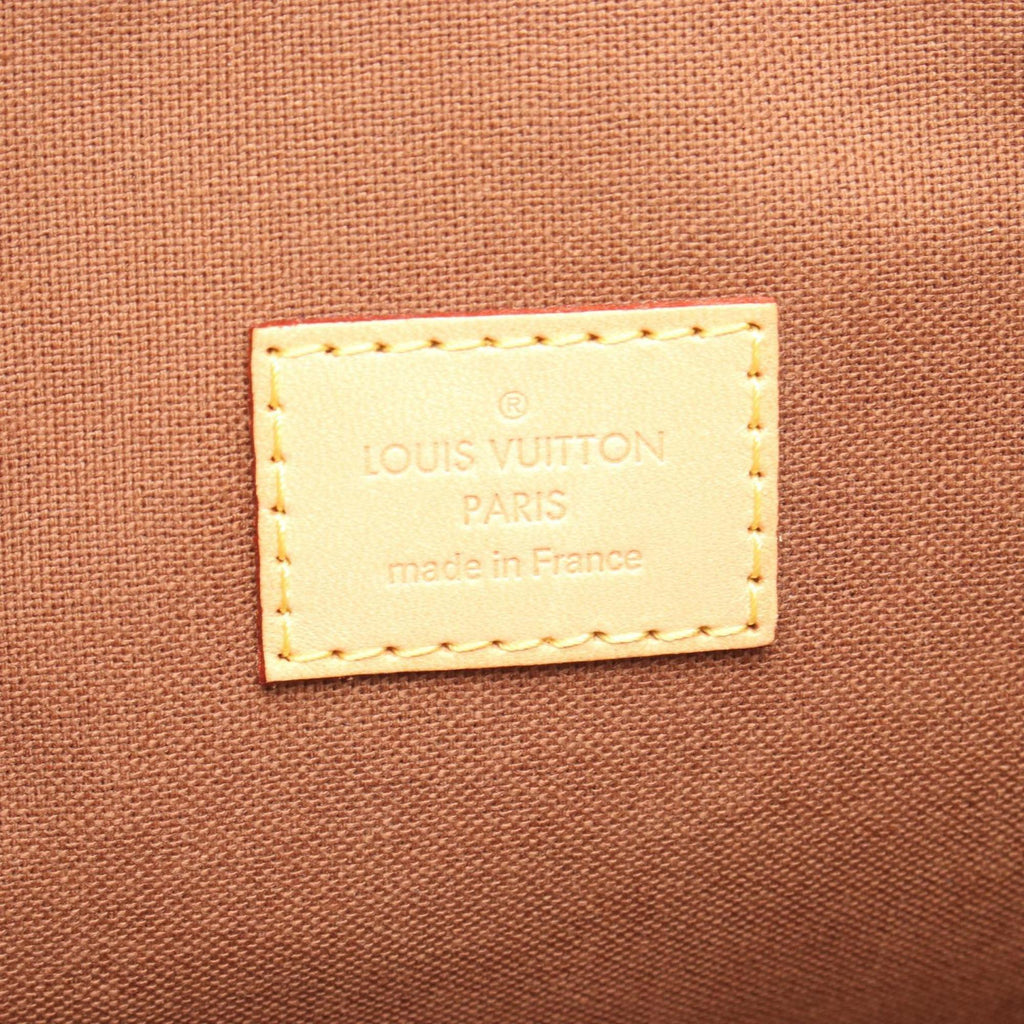 Louis Vuitton Brown Coated Canvas Leather Backpack (Pre-Owned)