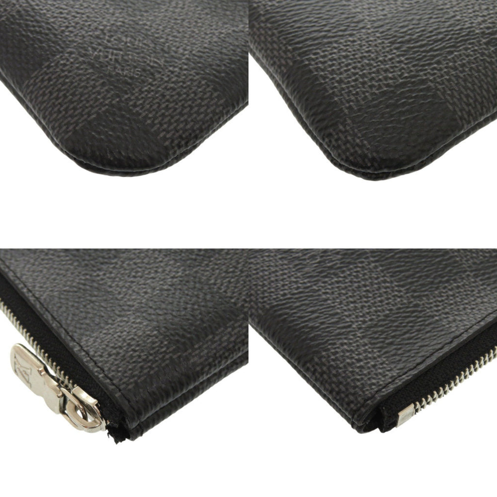 Louis Vuitton Damier Graphite Black Damier Graphite Damier Graphite Coin Purse/Coin Case (Pre-Owned)