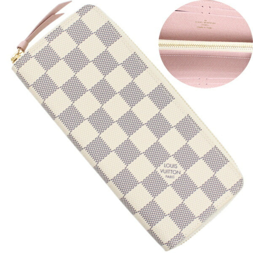 Louis Vuitton Damier Azur Rose Ballerine Damier Azur Long Wallet (Bi-Fold) (Pre-Owned)