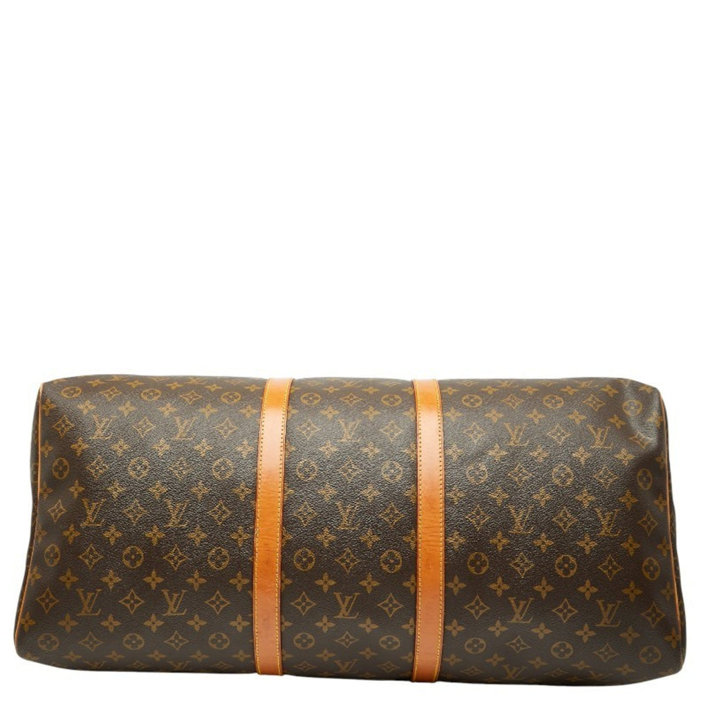 Louis Vuitton Brown Pvc Leather Boston Bag (Pre-Owned)