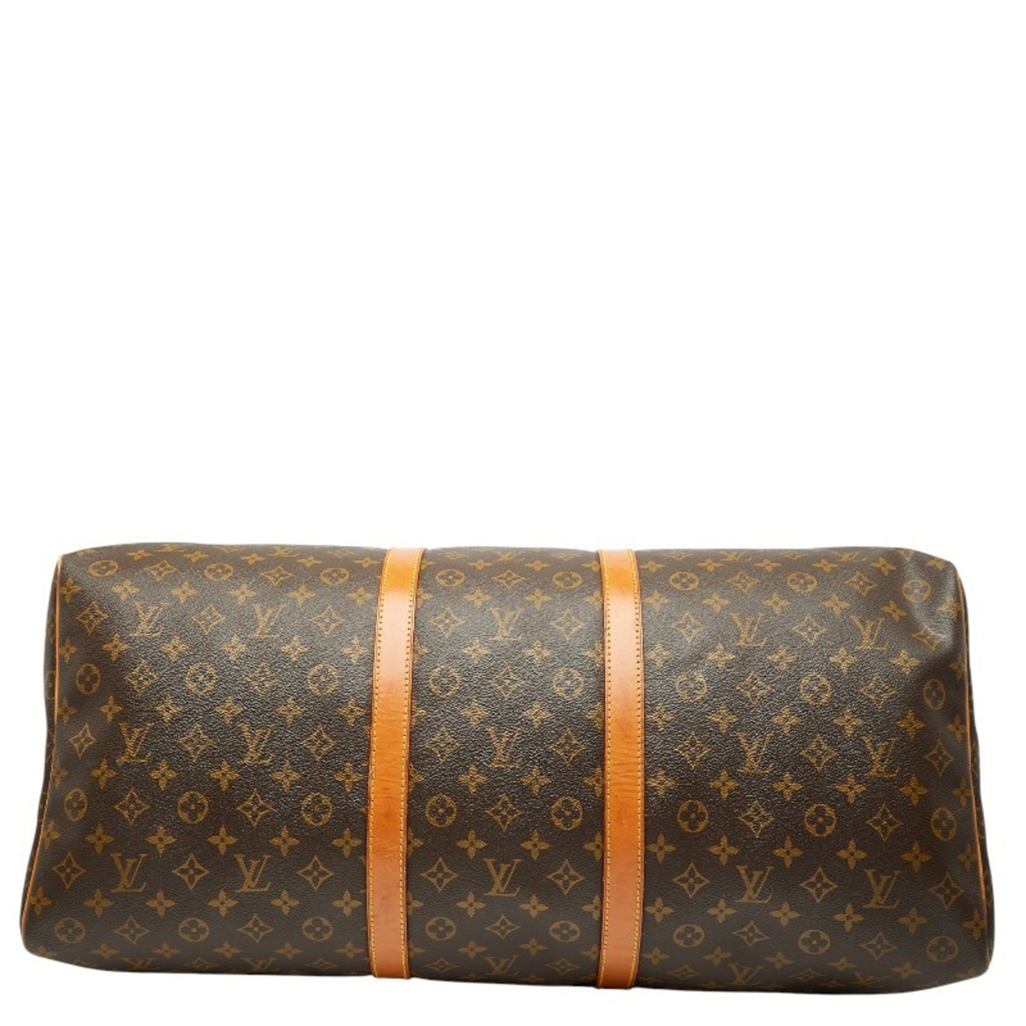 Louis Vuitton Brown Pvc Leather Boston Bag (Pre-Owned)