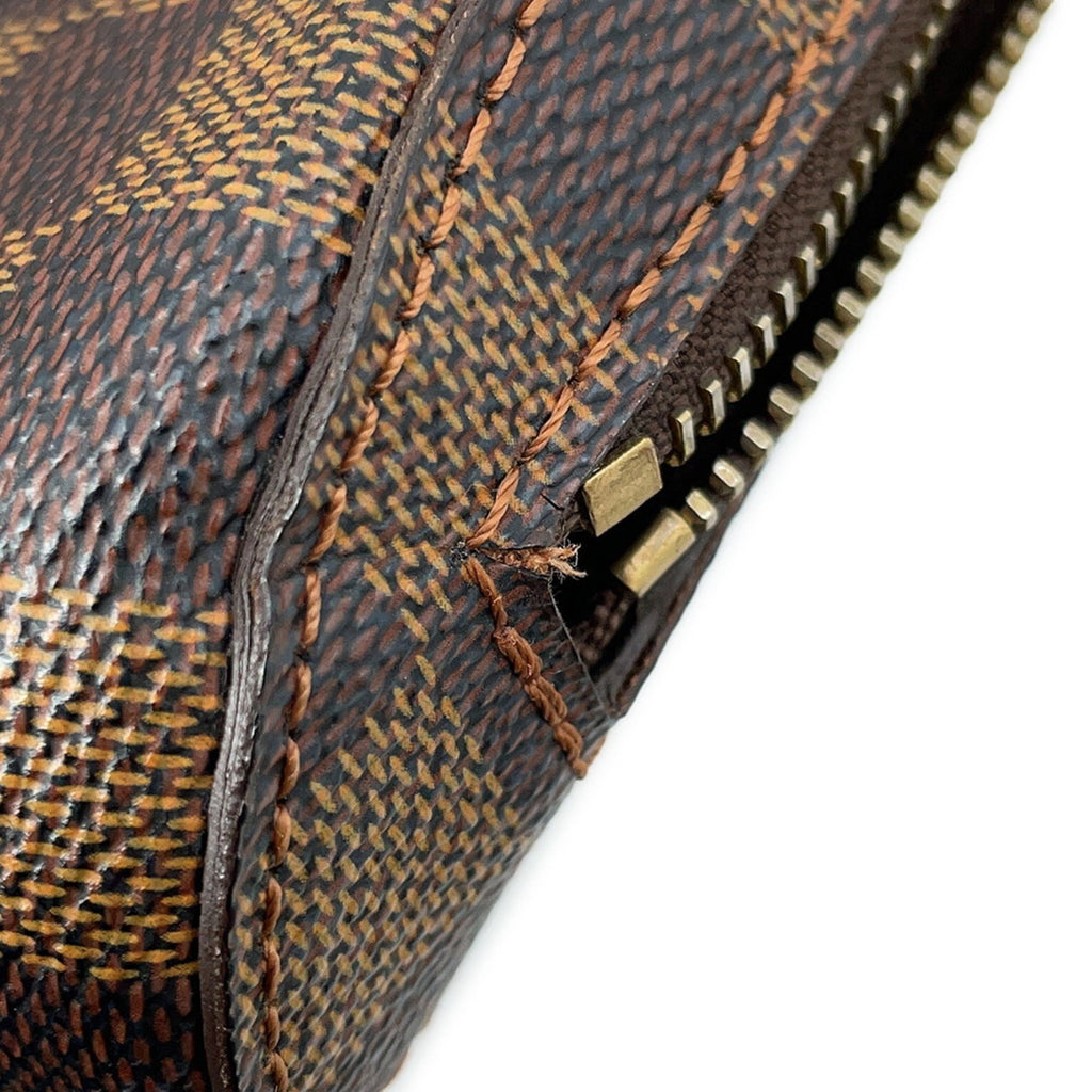 Louis Vuitton Damier Brown Damier Canvas Ebene Red Color Shoulder Bag Sling Bag (Pre-Owned)