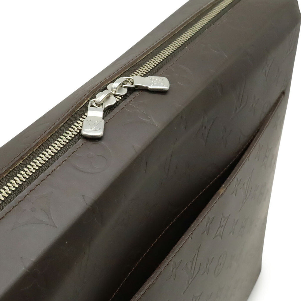 Louis Vuitton Brown Coffee Dark Brown Leather Shoulder Bag (Pre-Owned)