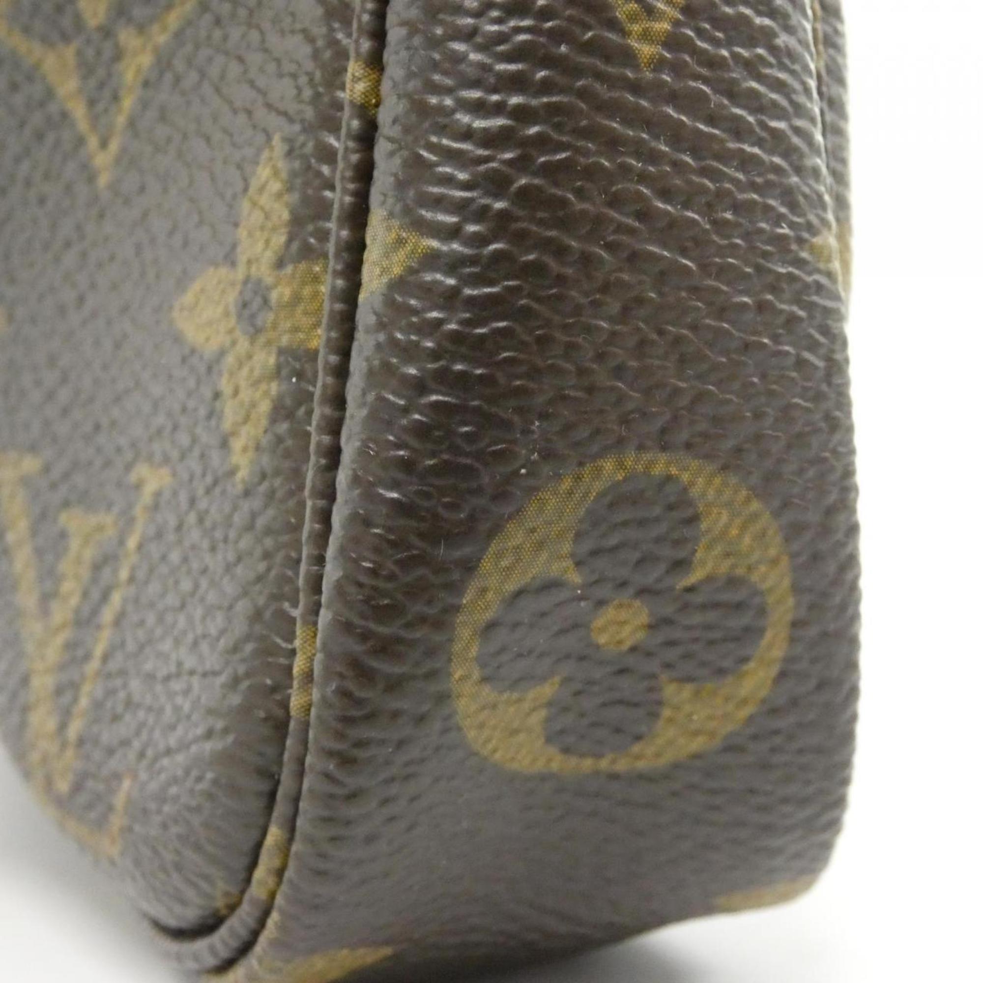 Louis Vuitton Marron Coated Canvas Pouch (Pre-Owned)