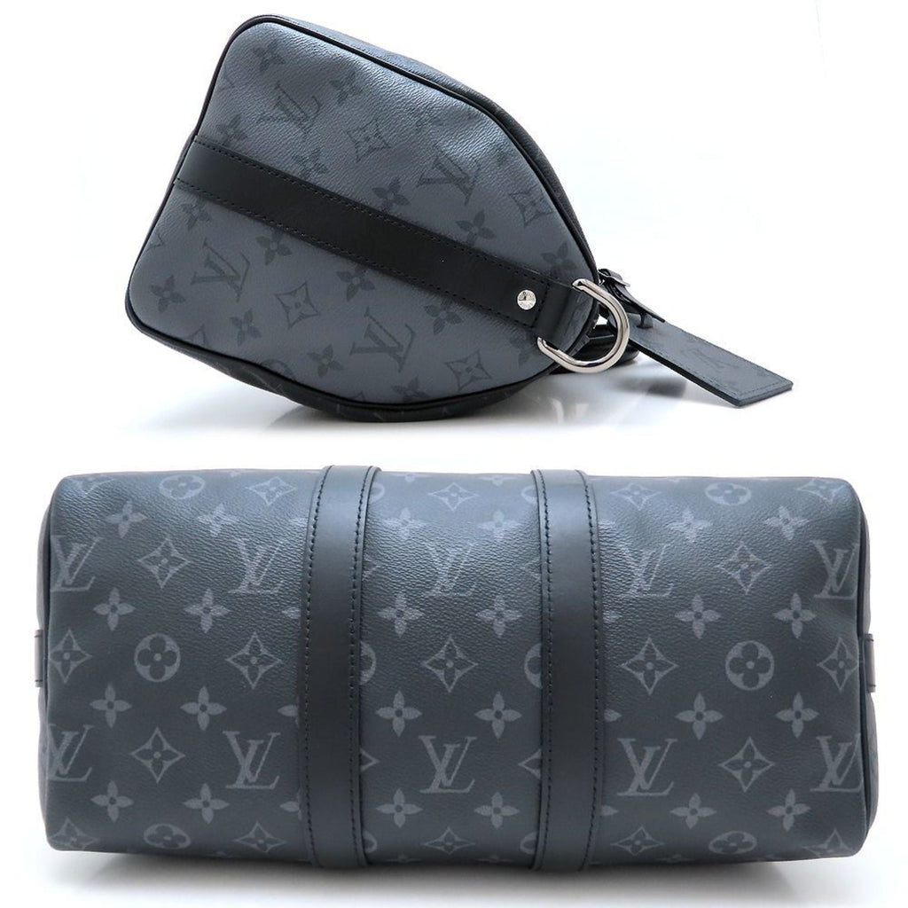 Louis Vuitton Black Monogram Eclipse Monogram Eclipse Boston Bag (Pre-Owned)