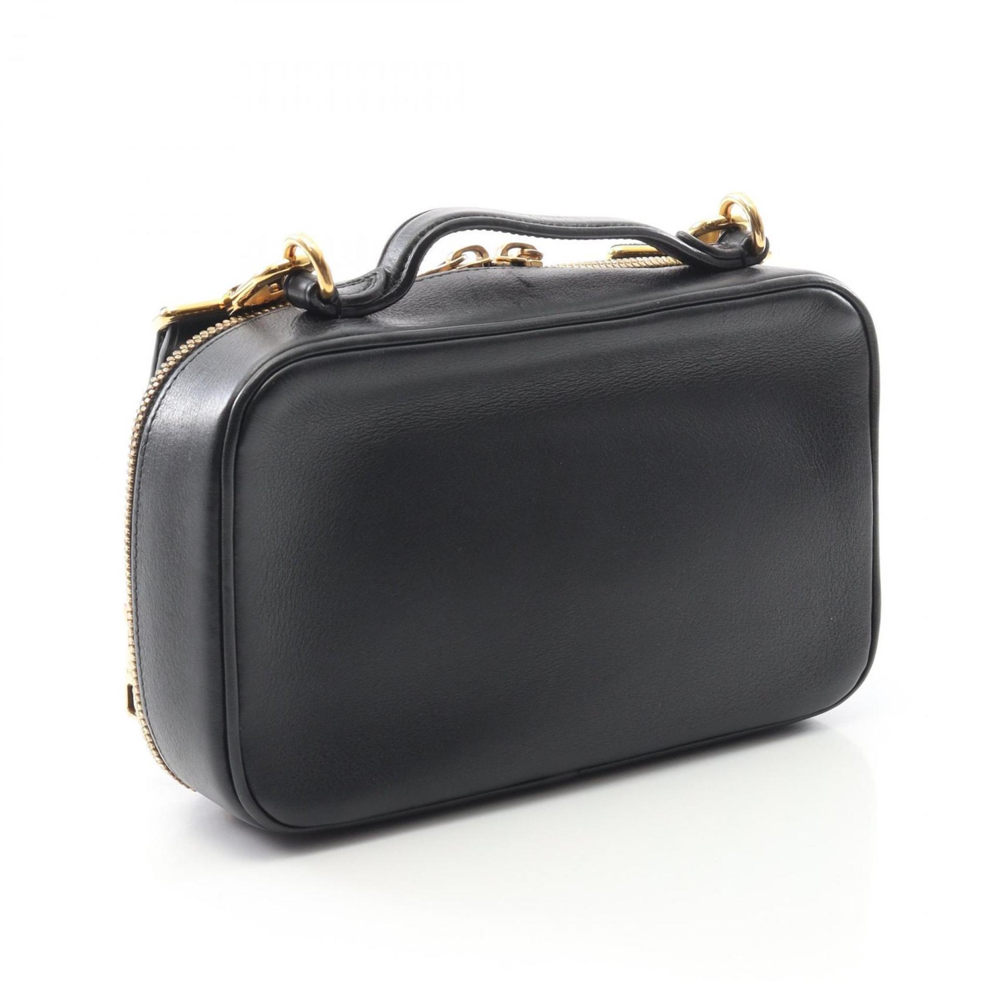 Louis Vuitton Black Noir Leather Shoulder Bag (Pre-Owned)