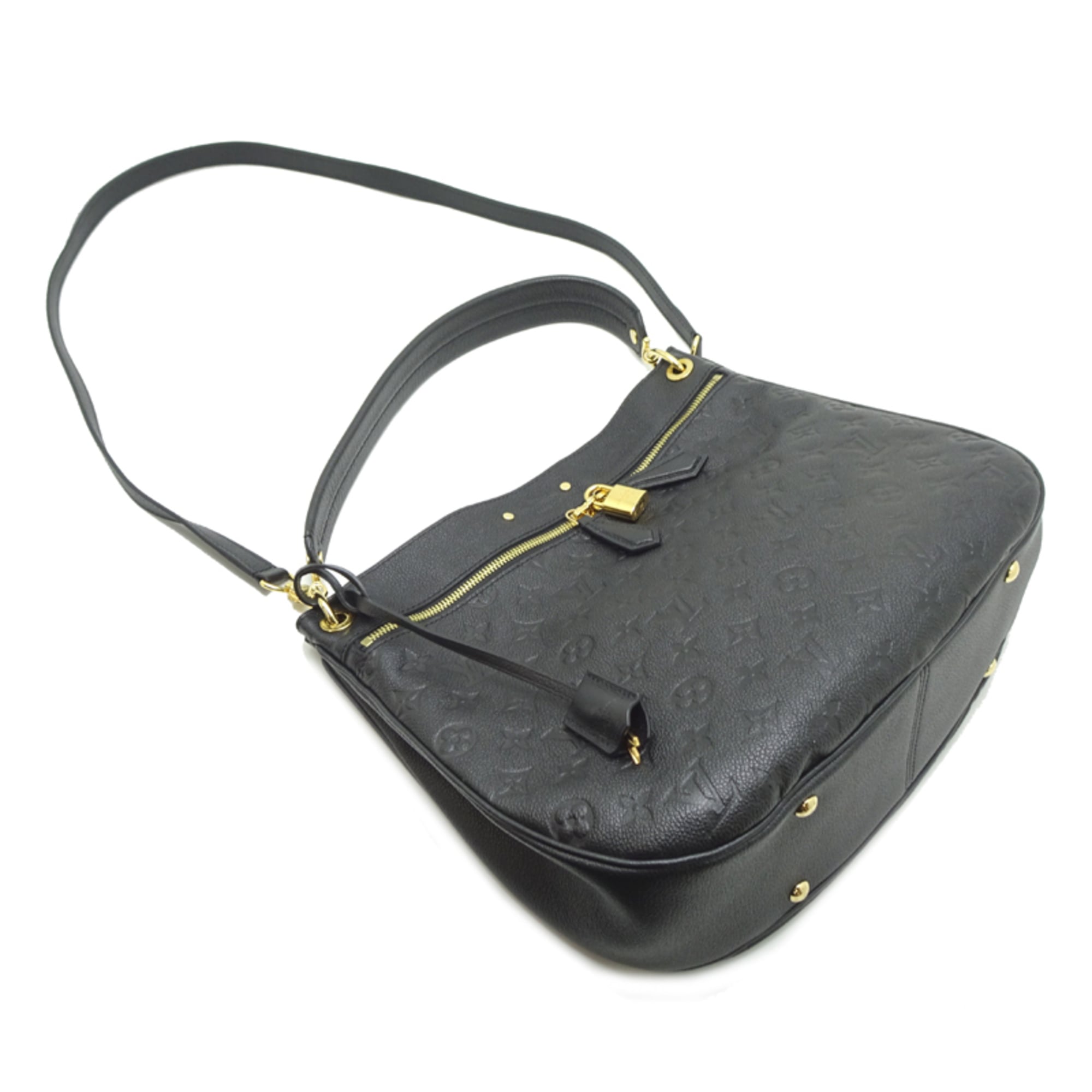 Louis Vuitton Black Noir Monogram Empreinte Shoulder Bag (Pre-Owned)