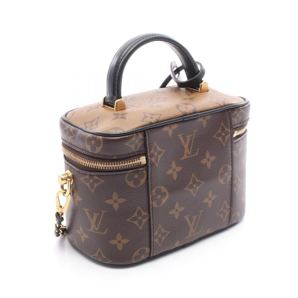 Louis Vuitton Black Brown Pvc Leather Handbag (Pre-Owned)