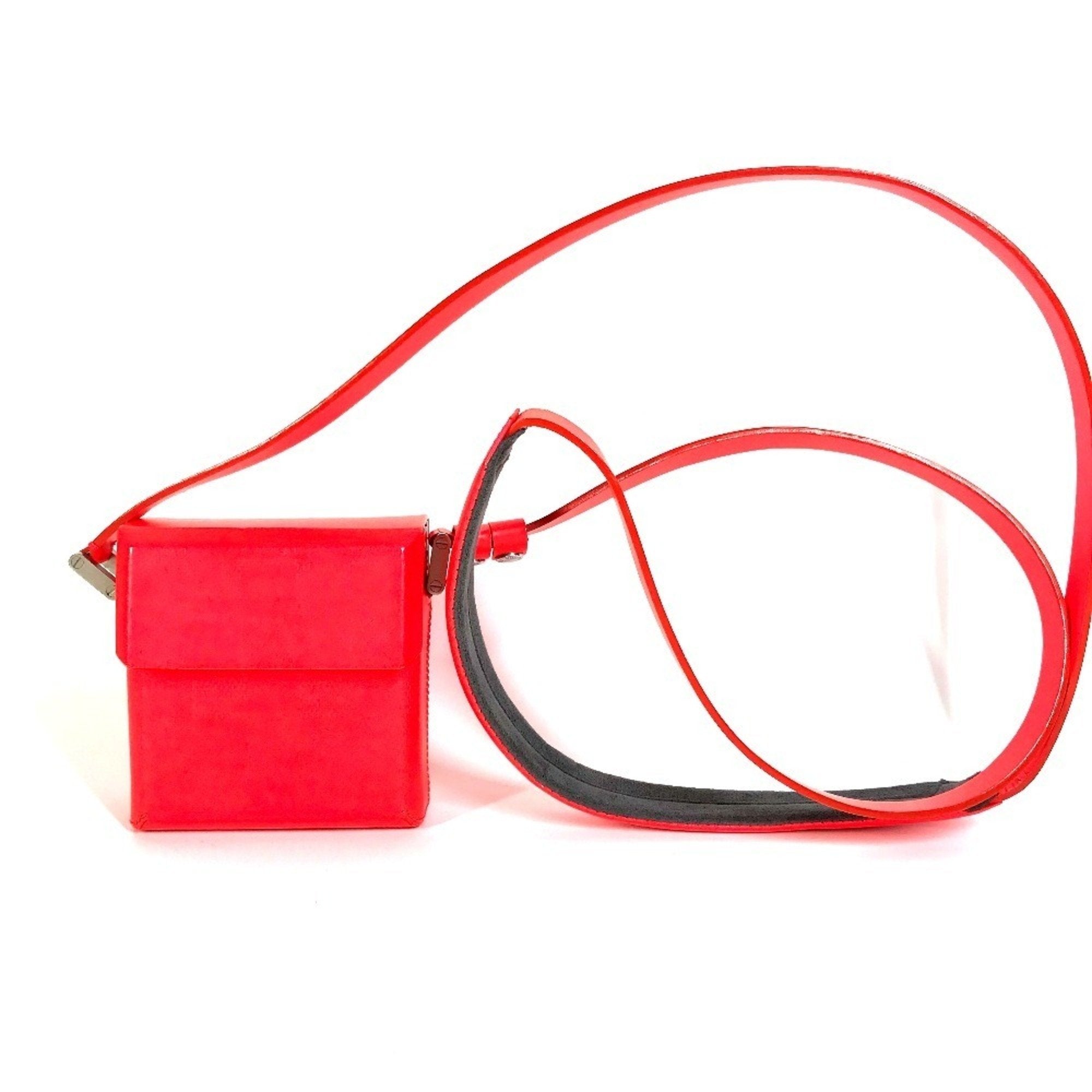 Louis Vuitton Coral Color Red Color Damier Glace Pochette Shoulder Bag (Pre-Owned)
