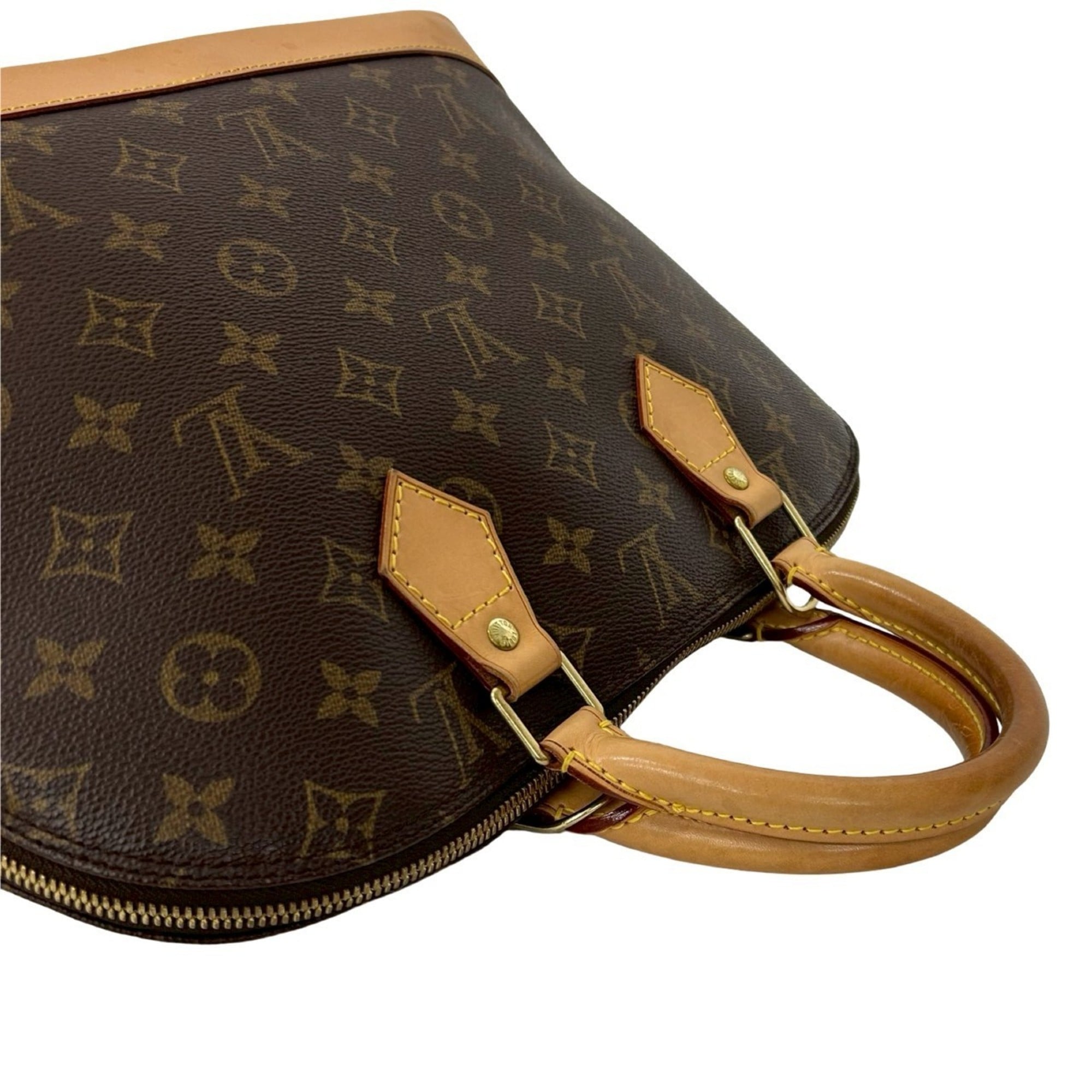 Louis Vuitton Brown Leather Pvc Boston Bag Handbag (Pre-Owned)
