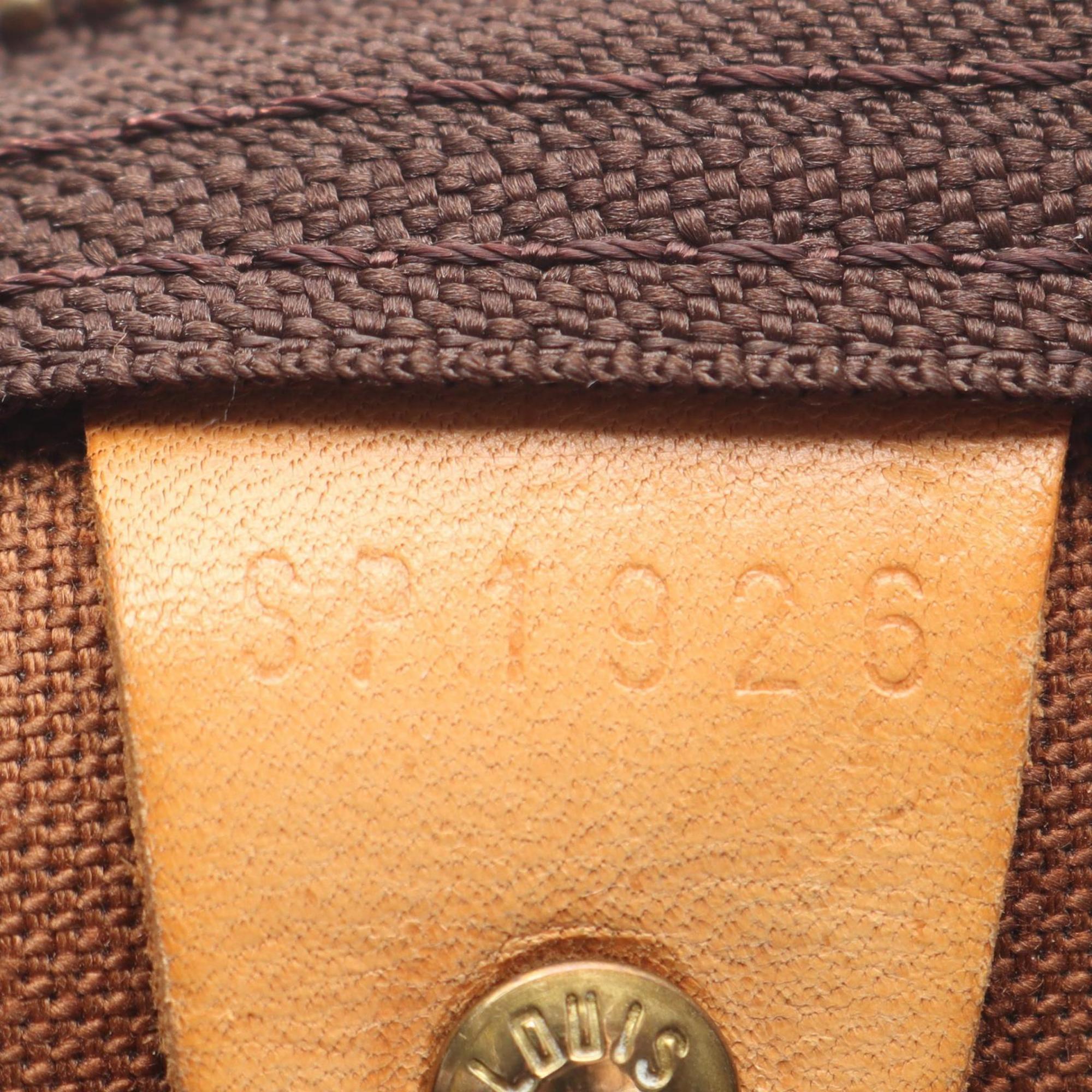 Louis Vuitton Brown Monogram Coated Canvas Leather Boston Bag (Pre-Owned)
