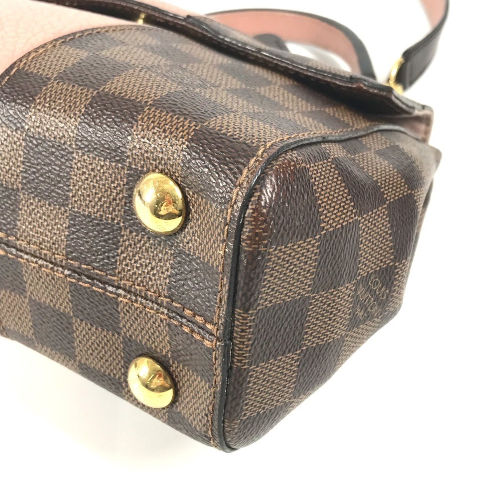 Louis Vuitton Damier Brown Pink Damier Canvas Handbag Shoulder Bag (Pre-Owned)
