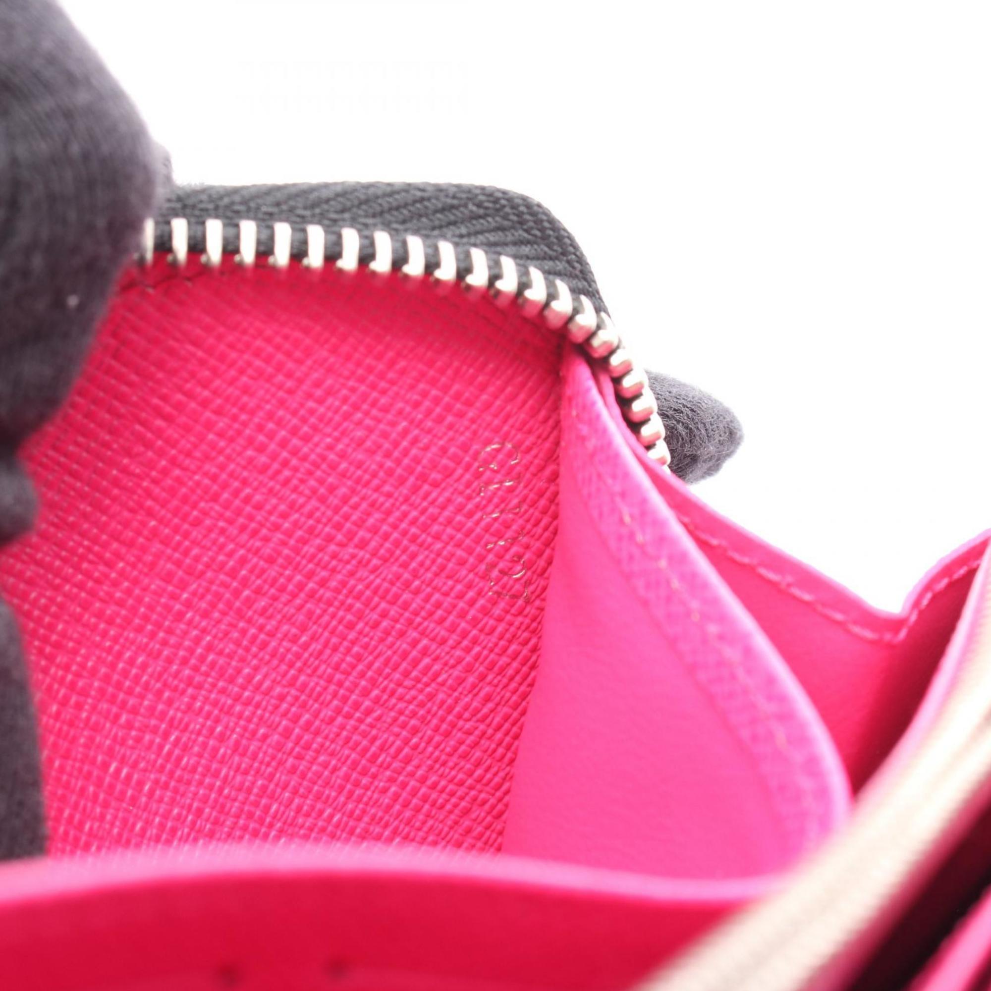 Louis Vuitton Black Hot Pink Noir Pink Leather Long Wallet (Bi-Fold) (Pre-Owned)