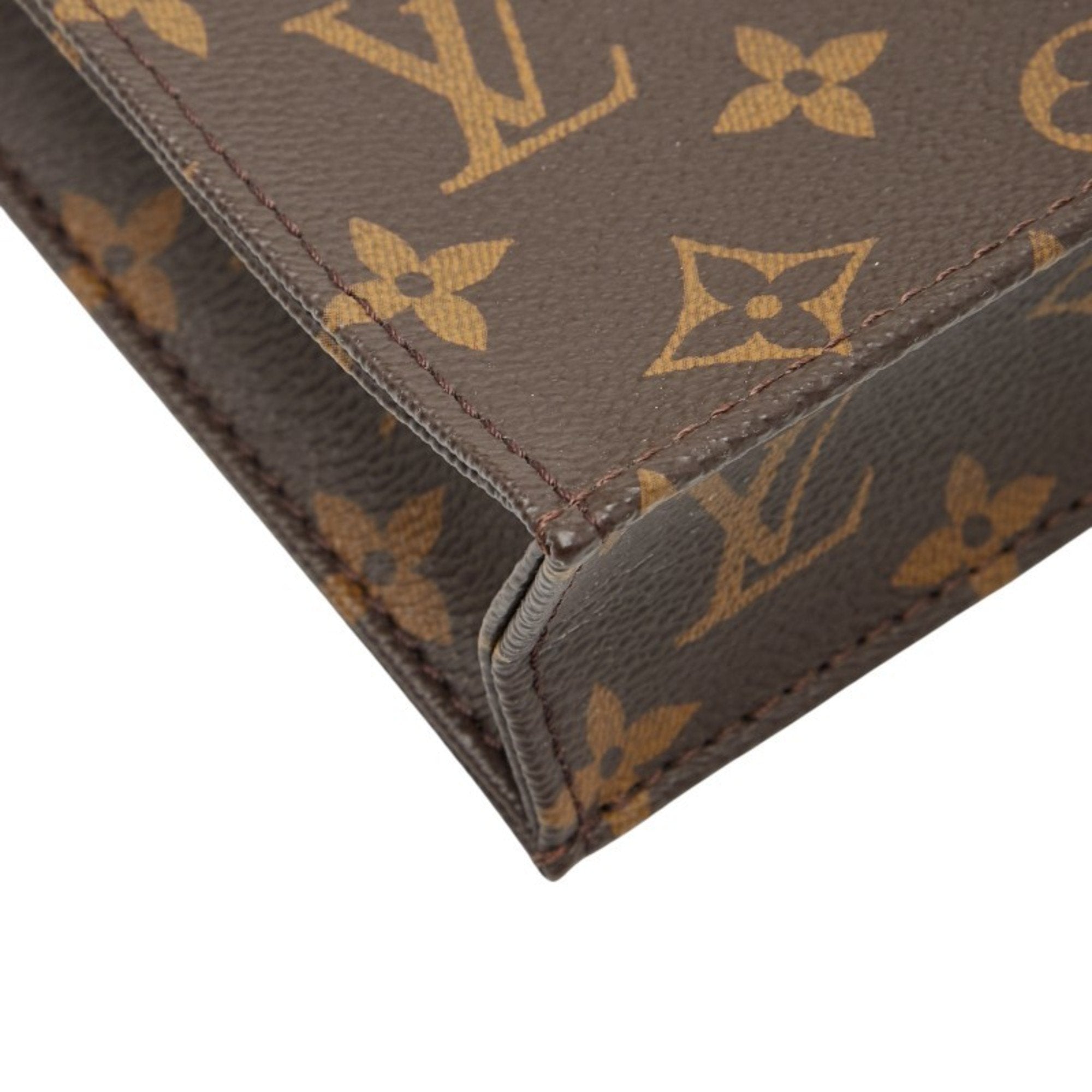 Louis Vuitton Brown Pvc Leather Handbag Shoulder Bag (Pre-Owned)