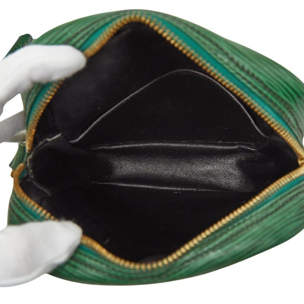 Louis Vuitton Epi Borneo Green Leather Shoulder Bag (Pre-Owned)