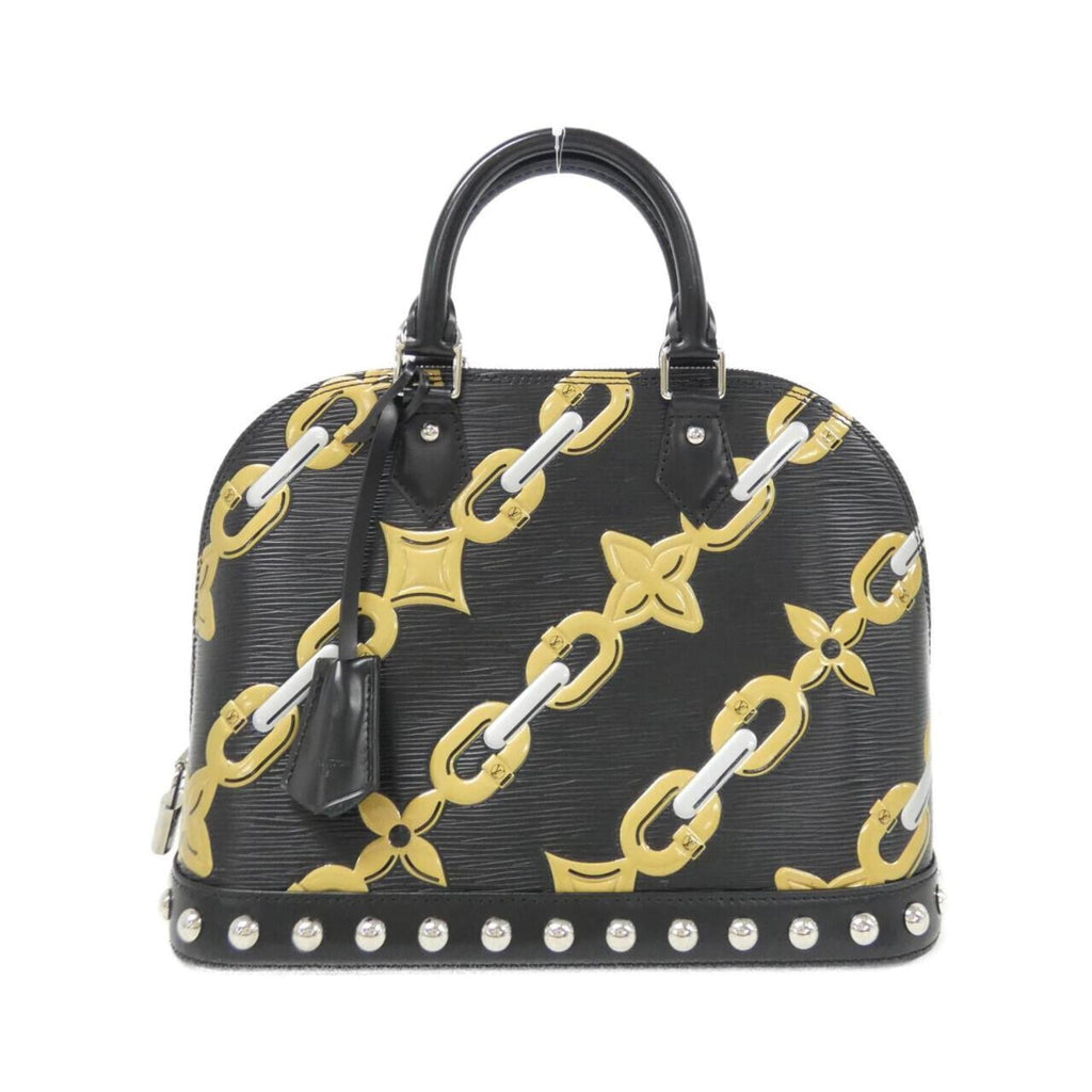 Louis Vuitton Black Leather Handbag (Pre-Owned)