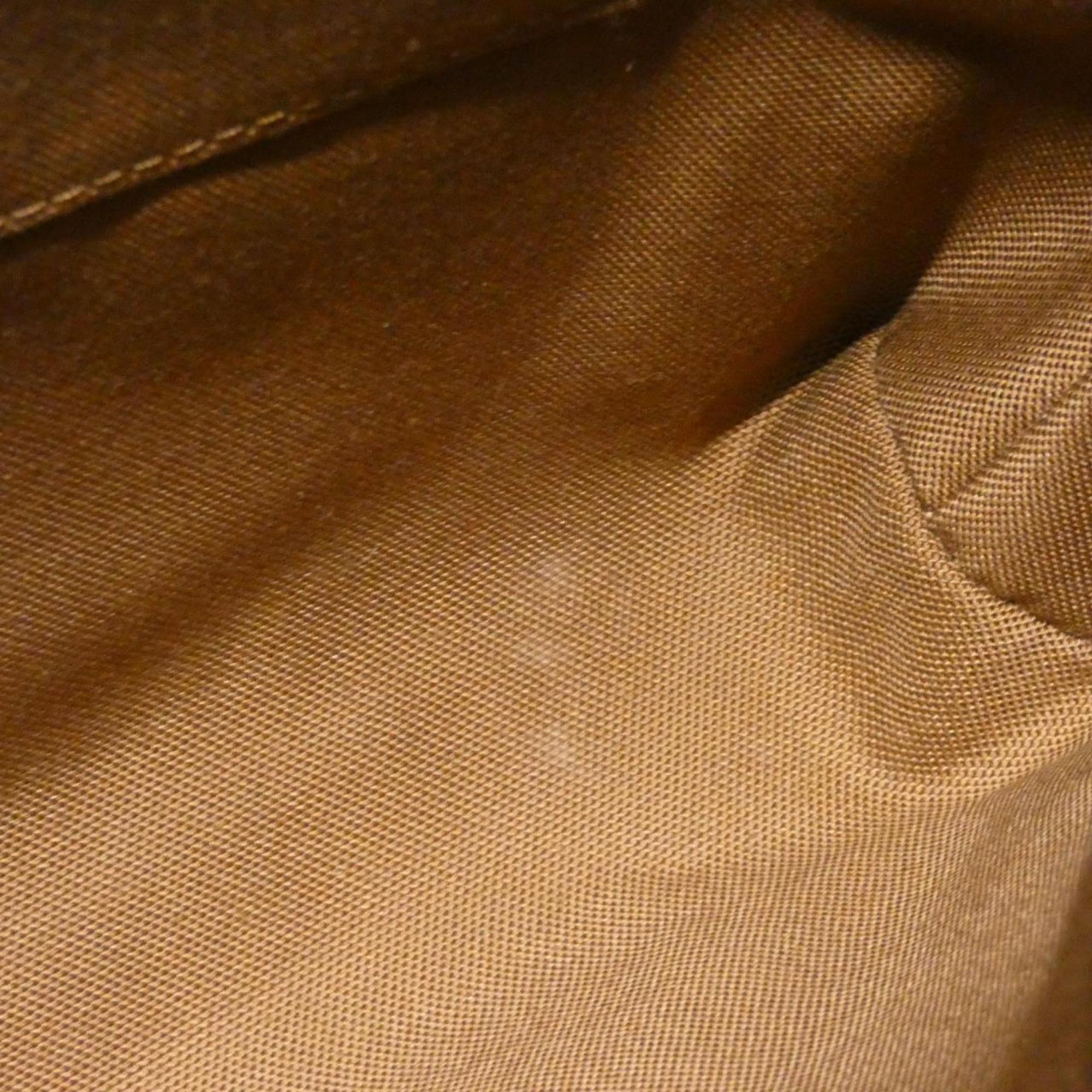 Louis Vuitton Marron Coated Canvas Shoulder Bag (Pre-Owned)