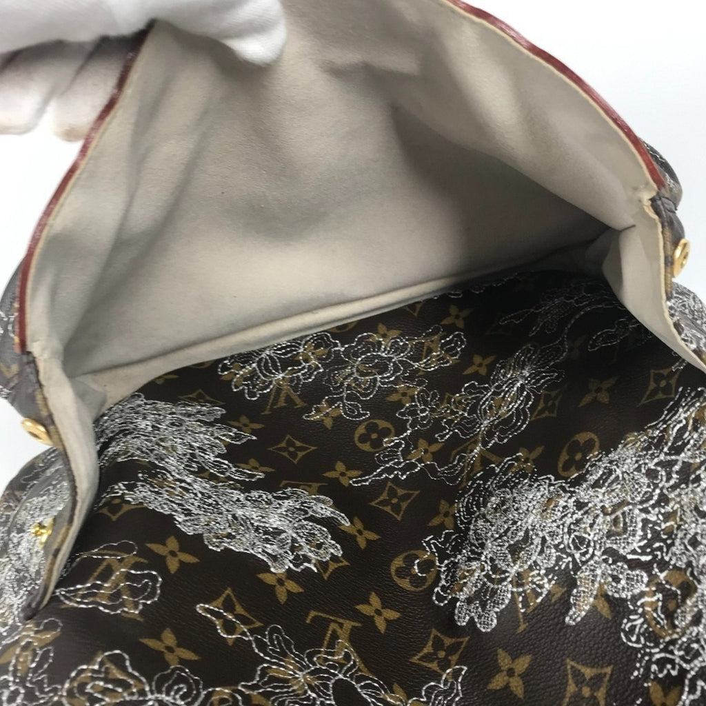 Louis Vuitton Argent Brown White Monogram Canvas Shoulder Bag Tote Bag (Pre-Owned)