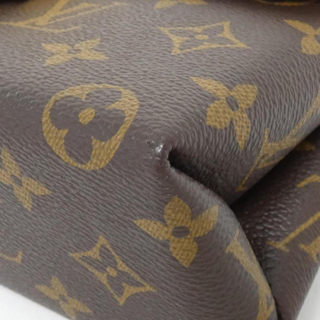 Louis Vuitton Marron Rose Poudre Coated Canvas Handbag (Pre-Owned)