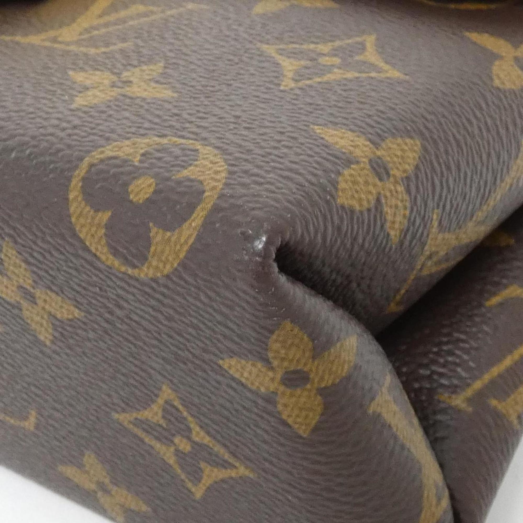 Louis Vuitton Marron Rose Poudre Coated Canvas Handbag (Pre-Owned)