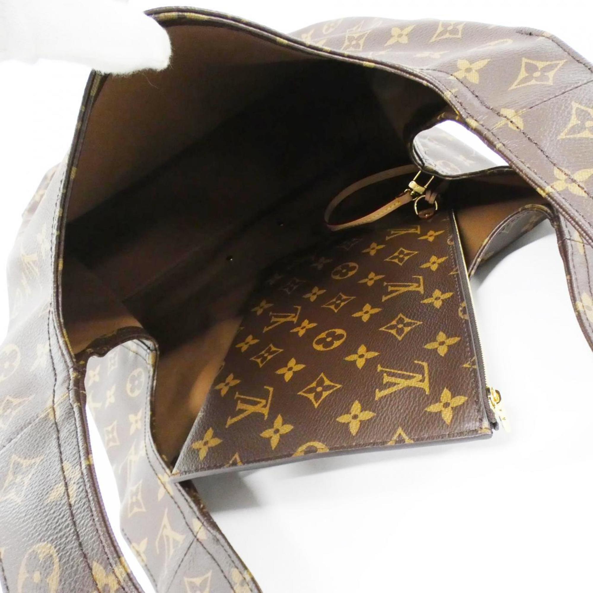 Louis Vuitton Brown Coated Canvas Handbag (Pre-Owned)
