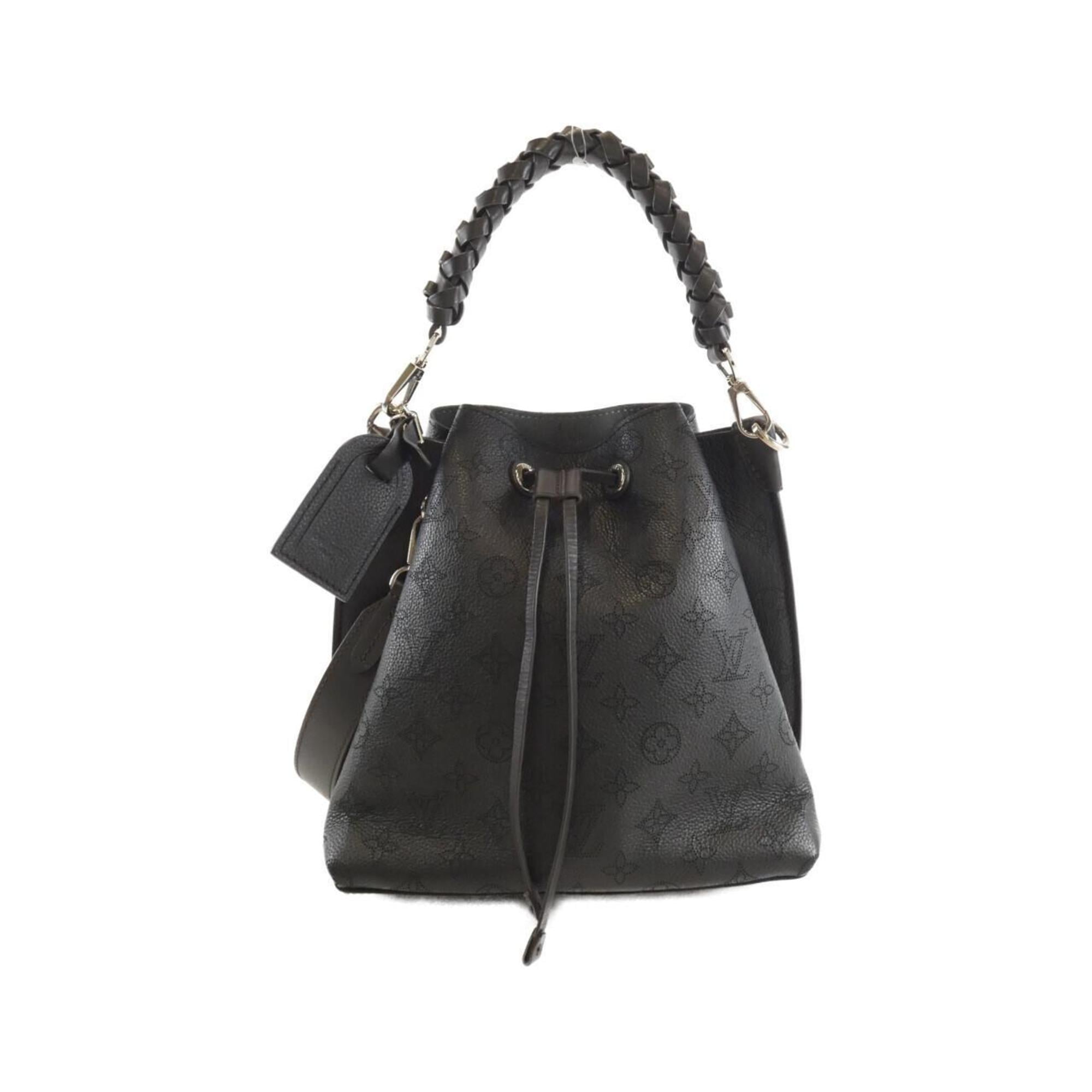 Louis Vuitton Black Leather Shoulder Bag (Pre-Owned)